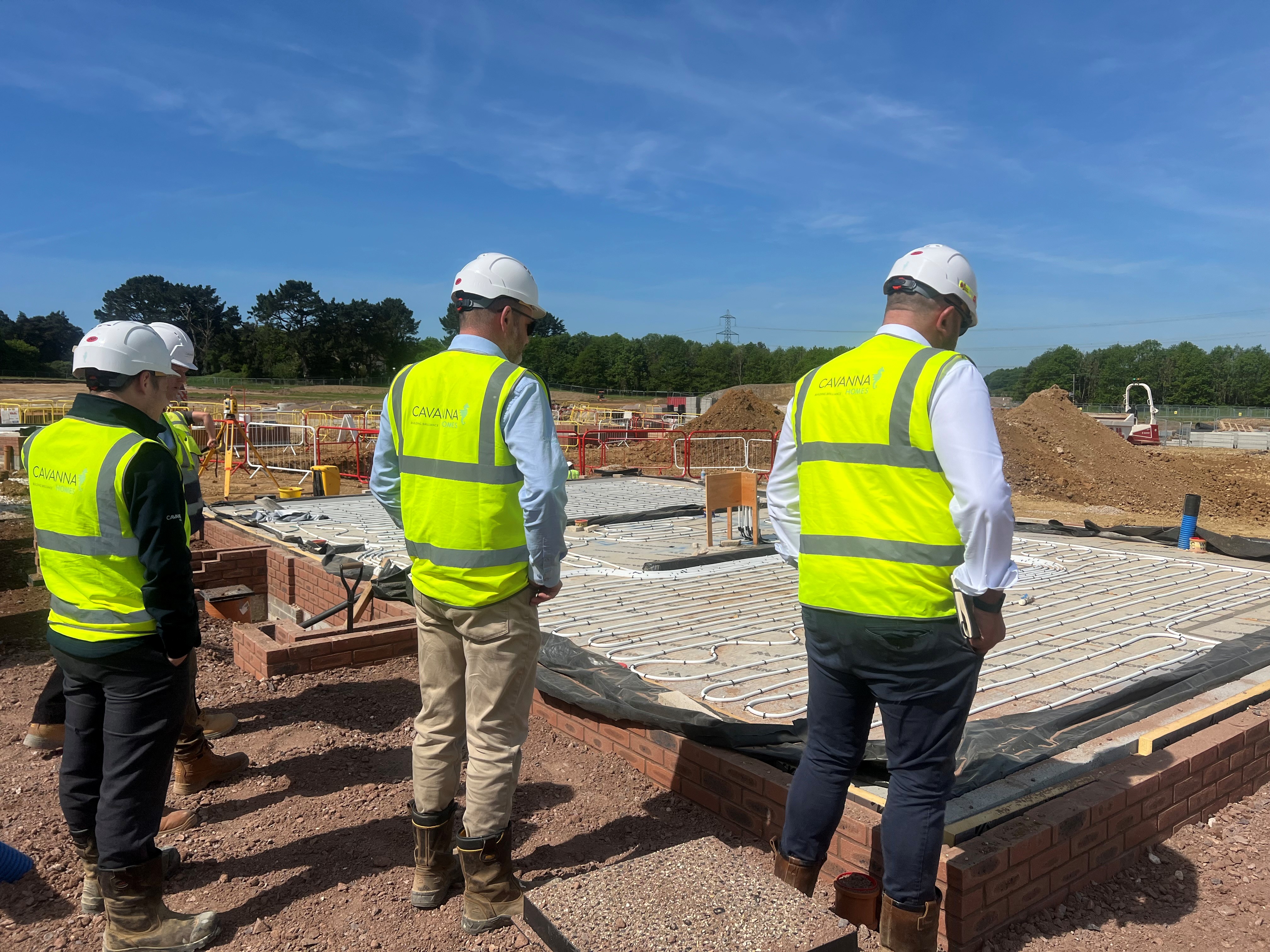 Cavanna Homes house sub-base being installed